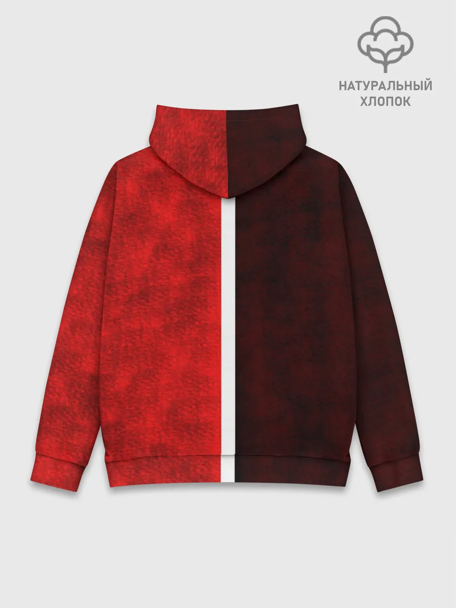 Худи мужской база хлопок / Манчестер Юнайтед 3D