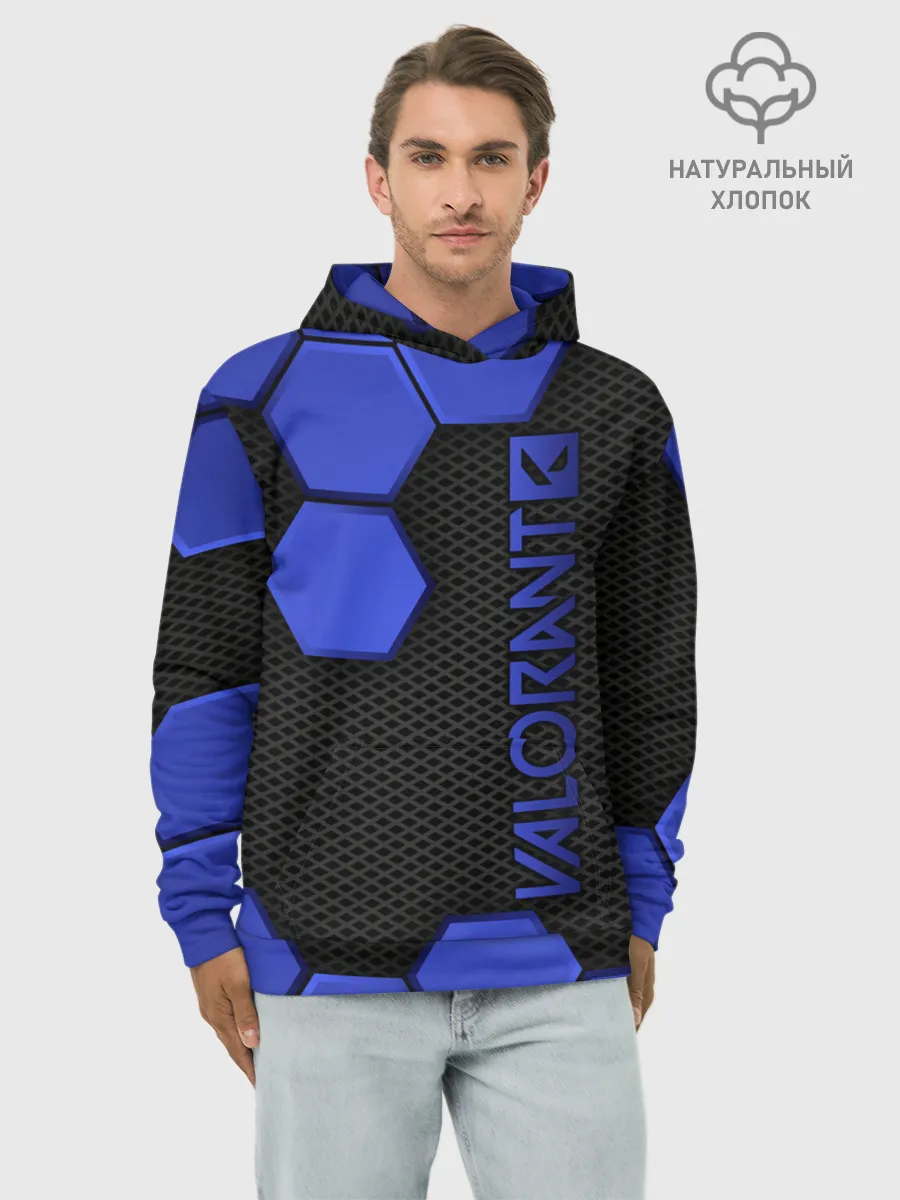 Худи мужской база хлопок / Valorant