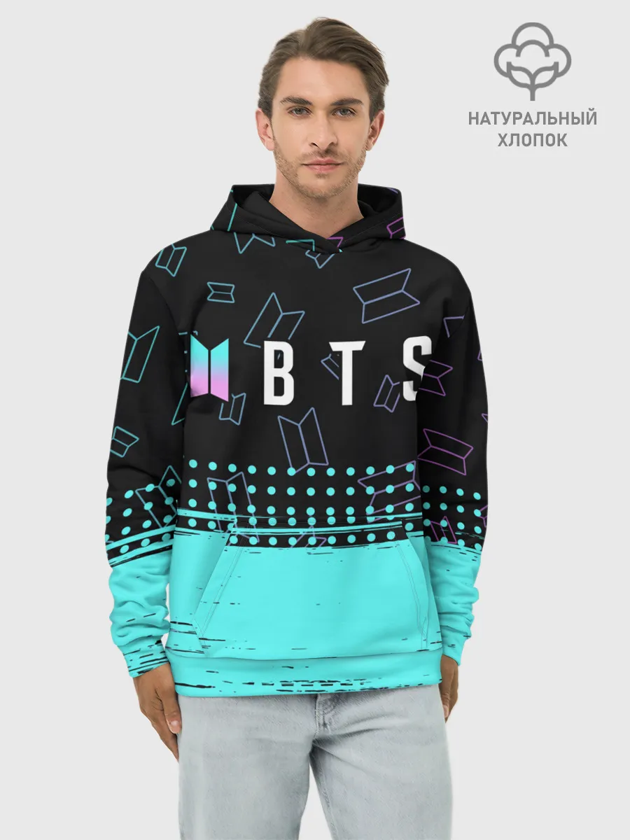 Худи мужской база хлопок / BTS / БТС