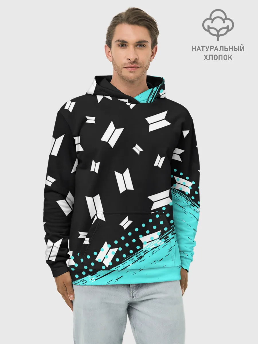 Худи мужской база хлопок / BTS / БТС