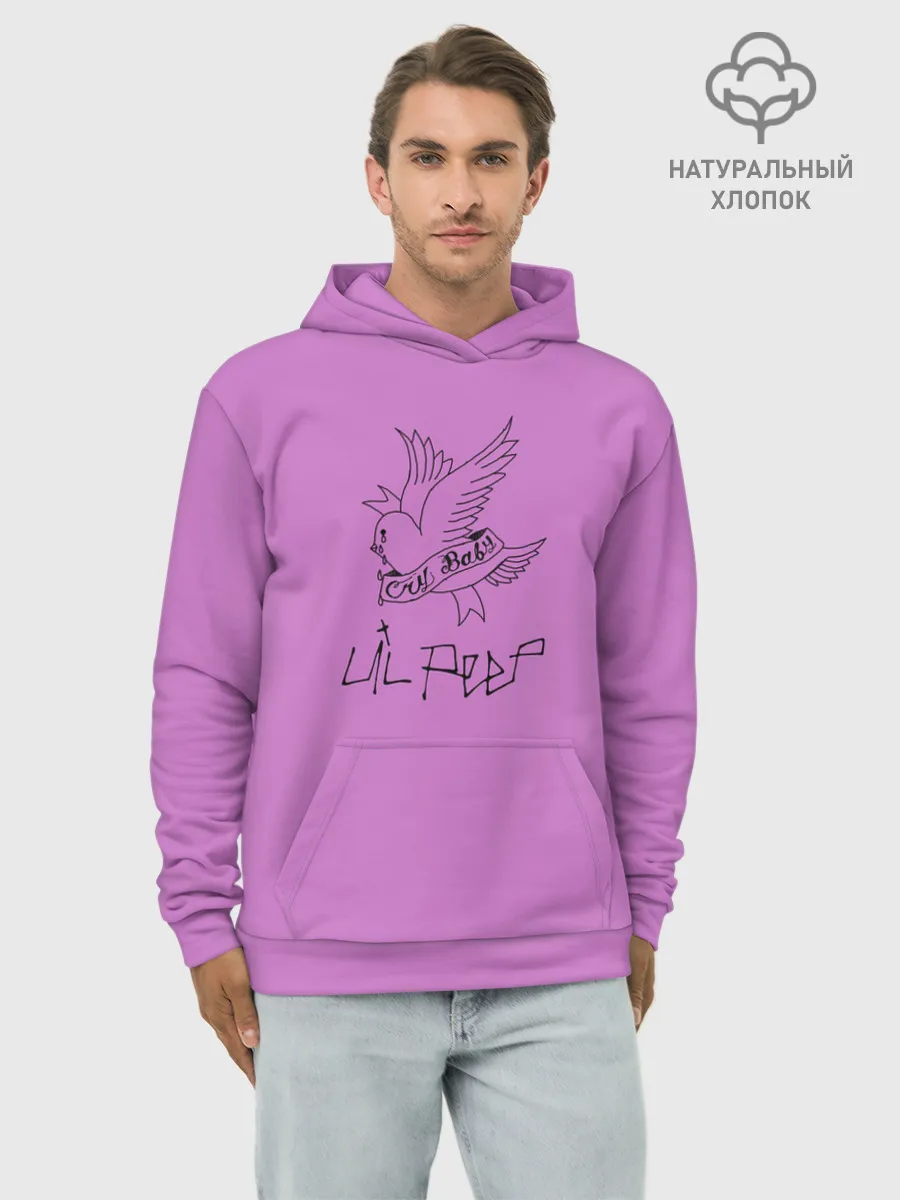 Худи мужской база хлопок / Lil peep