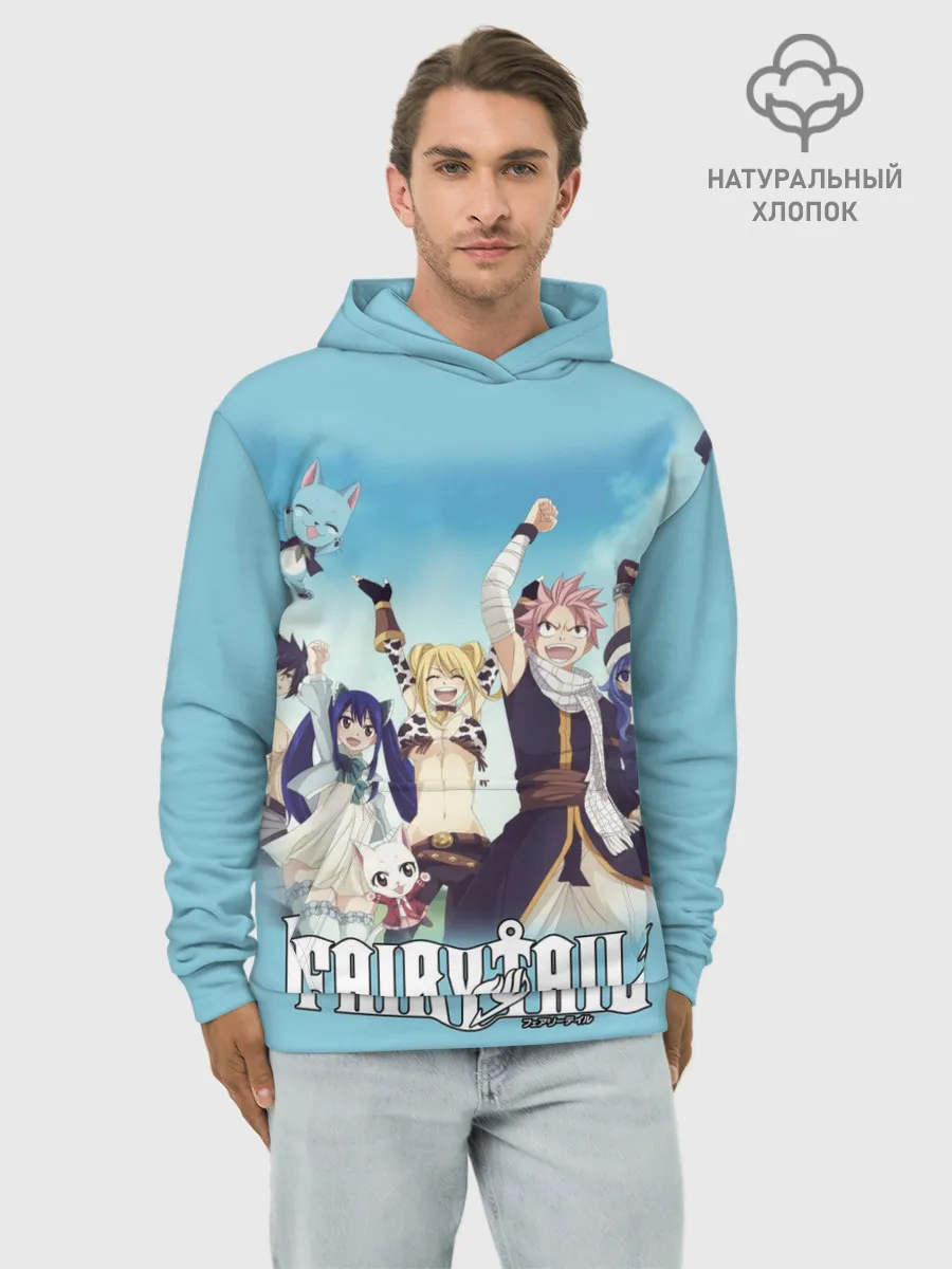 Худи мужской база хлопок / Fairy Tail Heroes