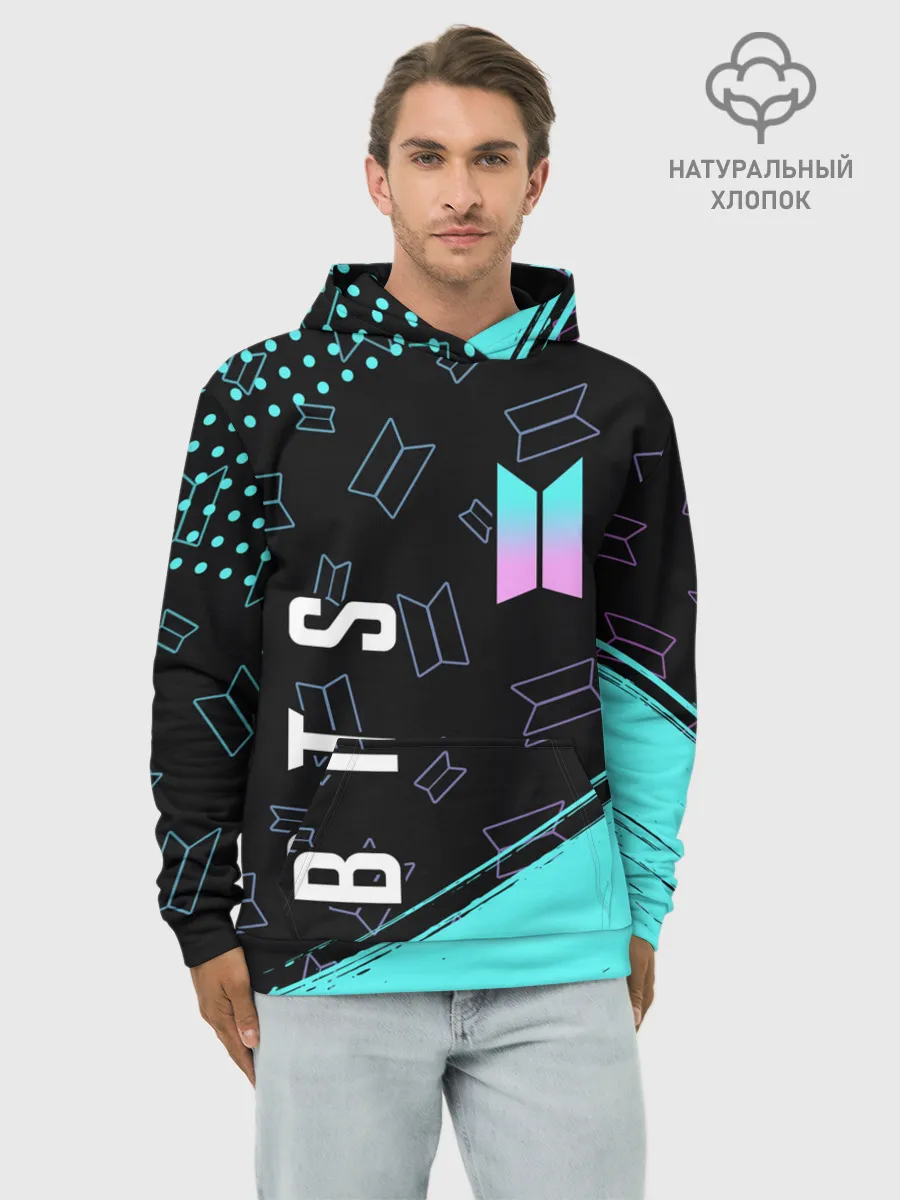 Худи мужской база хлопок / BTS / БТС