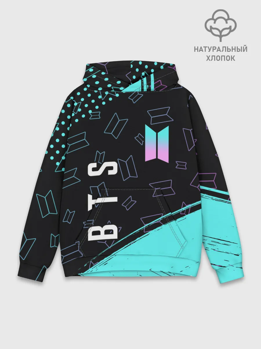 Худи мужской база хлопок / BTS / БТС