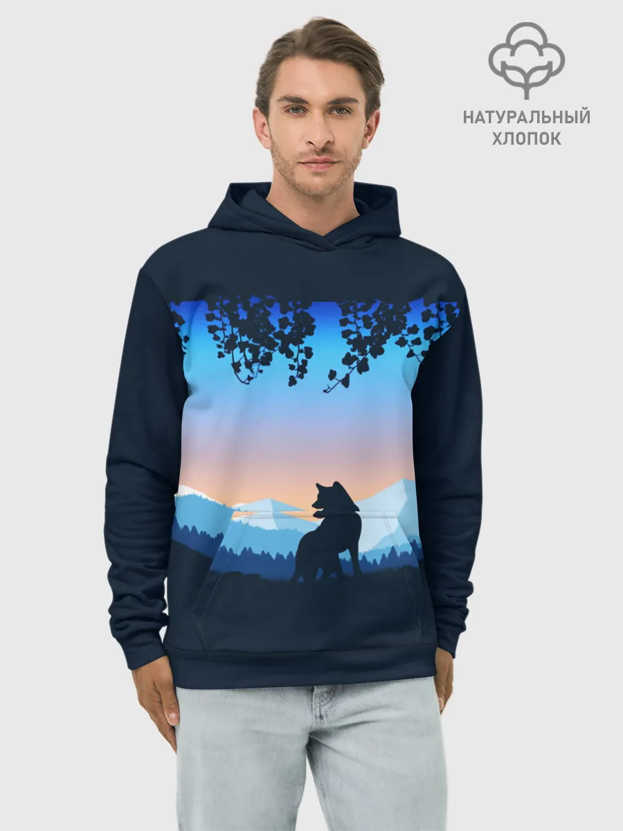 Худи мужской база хлопок / WOLF