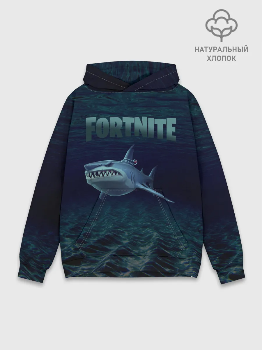Худи мужской база хлопок / Loot Shark Fortnite