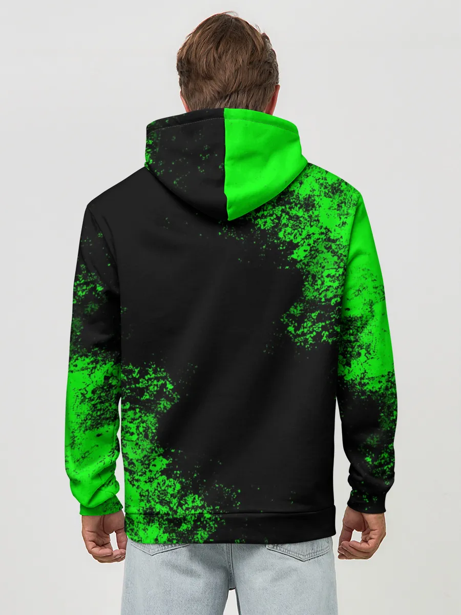 Худи мужской база хлопок / MINECRAFT CAT