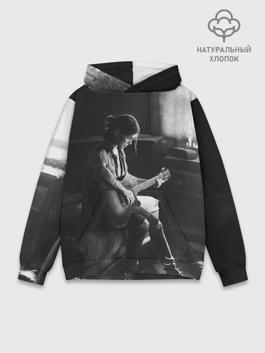 Худи мужской база хлопок / THE LAST OF US PART 2 ЭЛЛИ