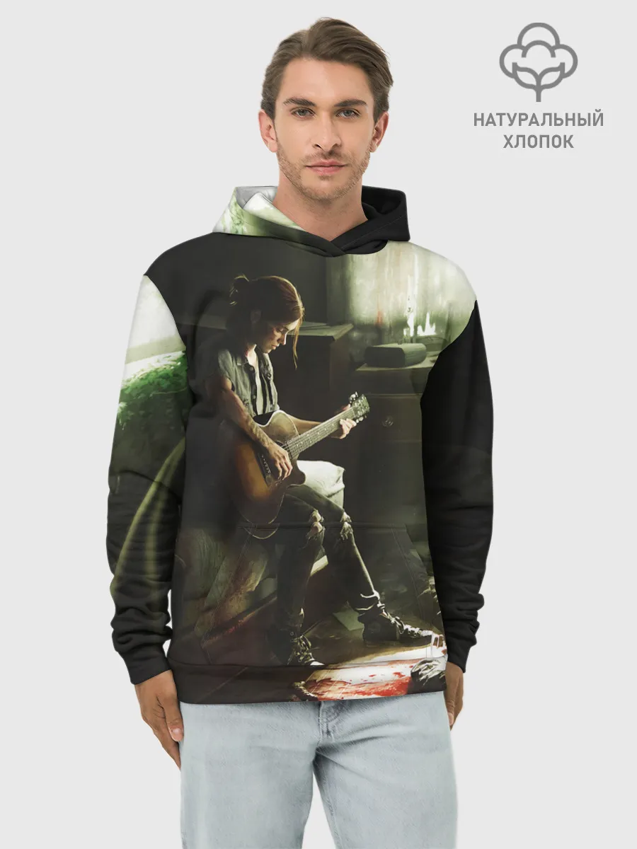 Худи мужской база хлопок / ЛАСТ ОФ АС 2 ЭЛЛИ