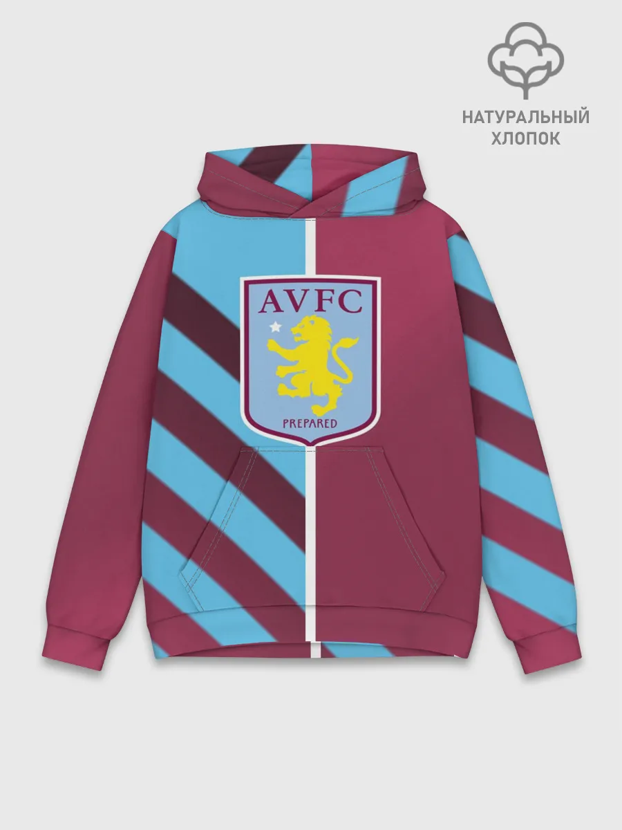 Худи мужской база хлопок / Астон Вилла
