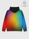 Худи мужской база хлопок / Радужный градиент