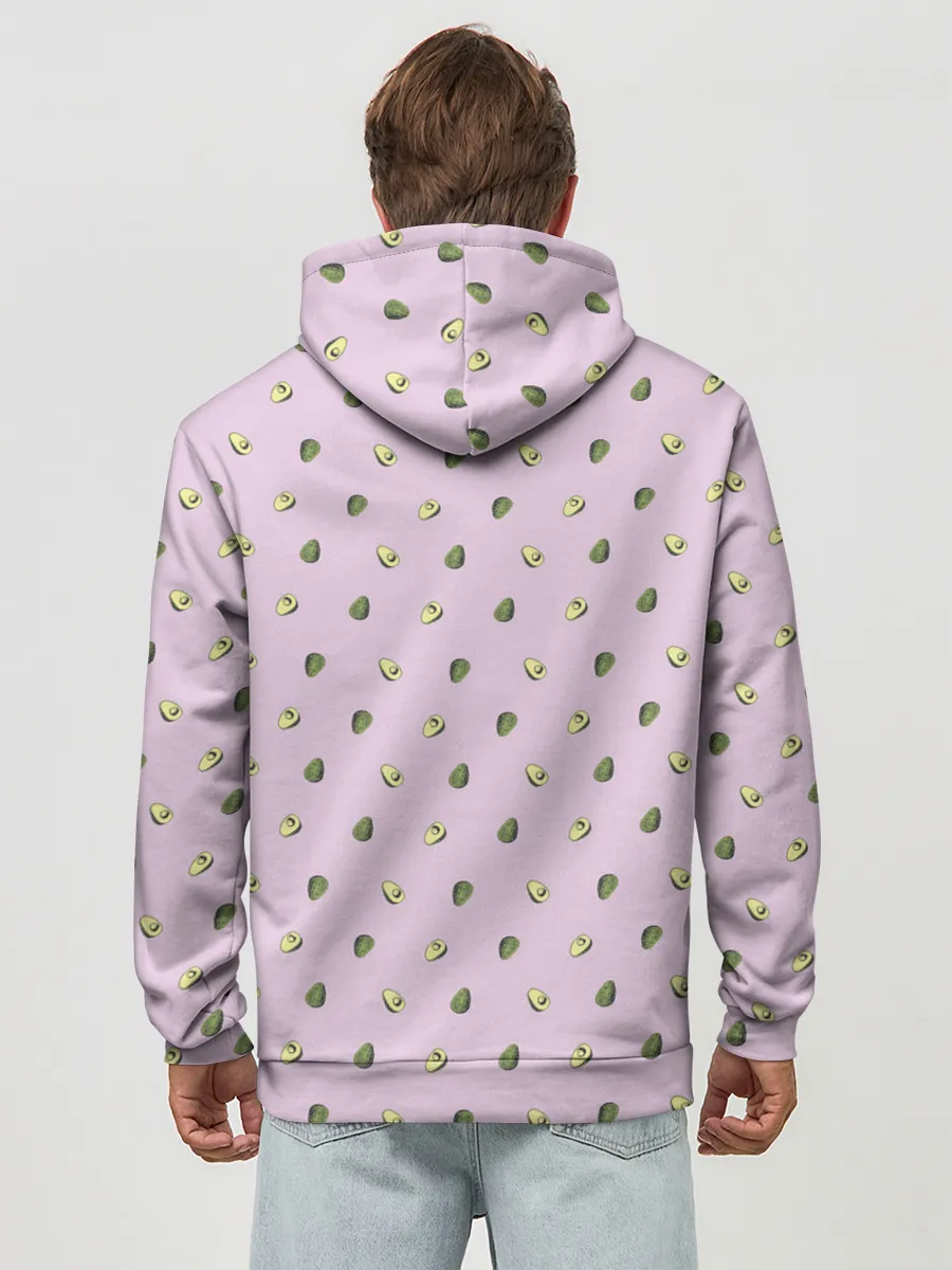 Худи мужской база хлопок / Авокадо Кот