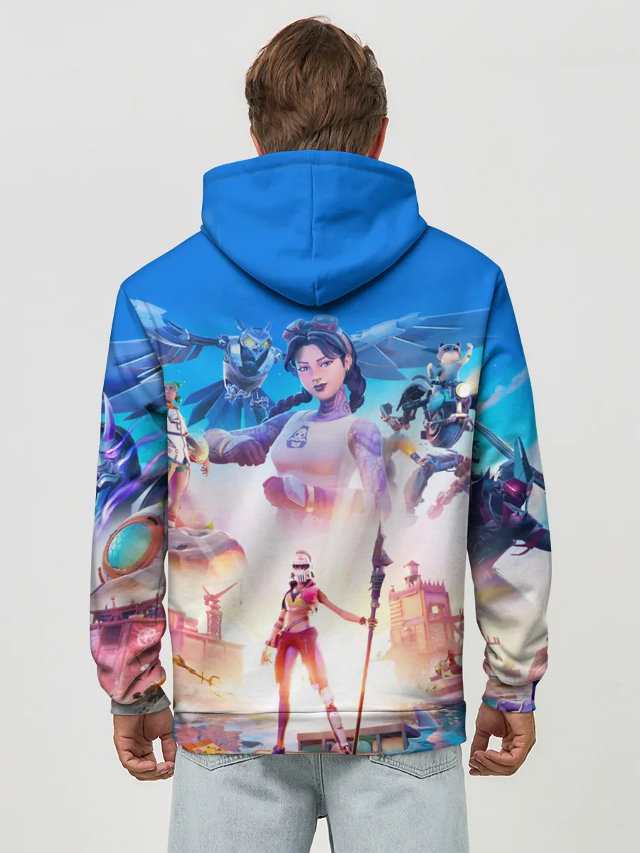 Худи мужской база хлопок / FORTNITE 3 СЕЗОН