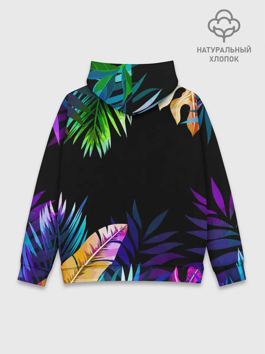 Худи мужской база хлопок / Тропическая Ночь