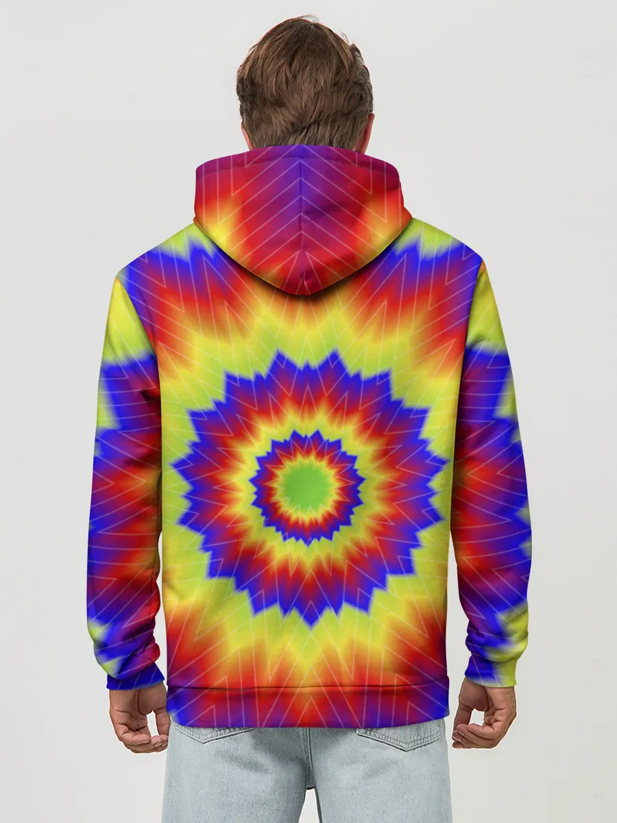 Худи мужской база хлопок / Tie-Dye