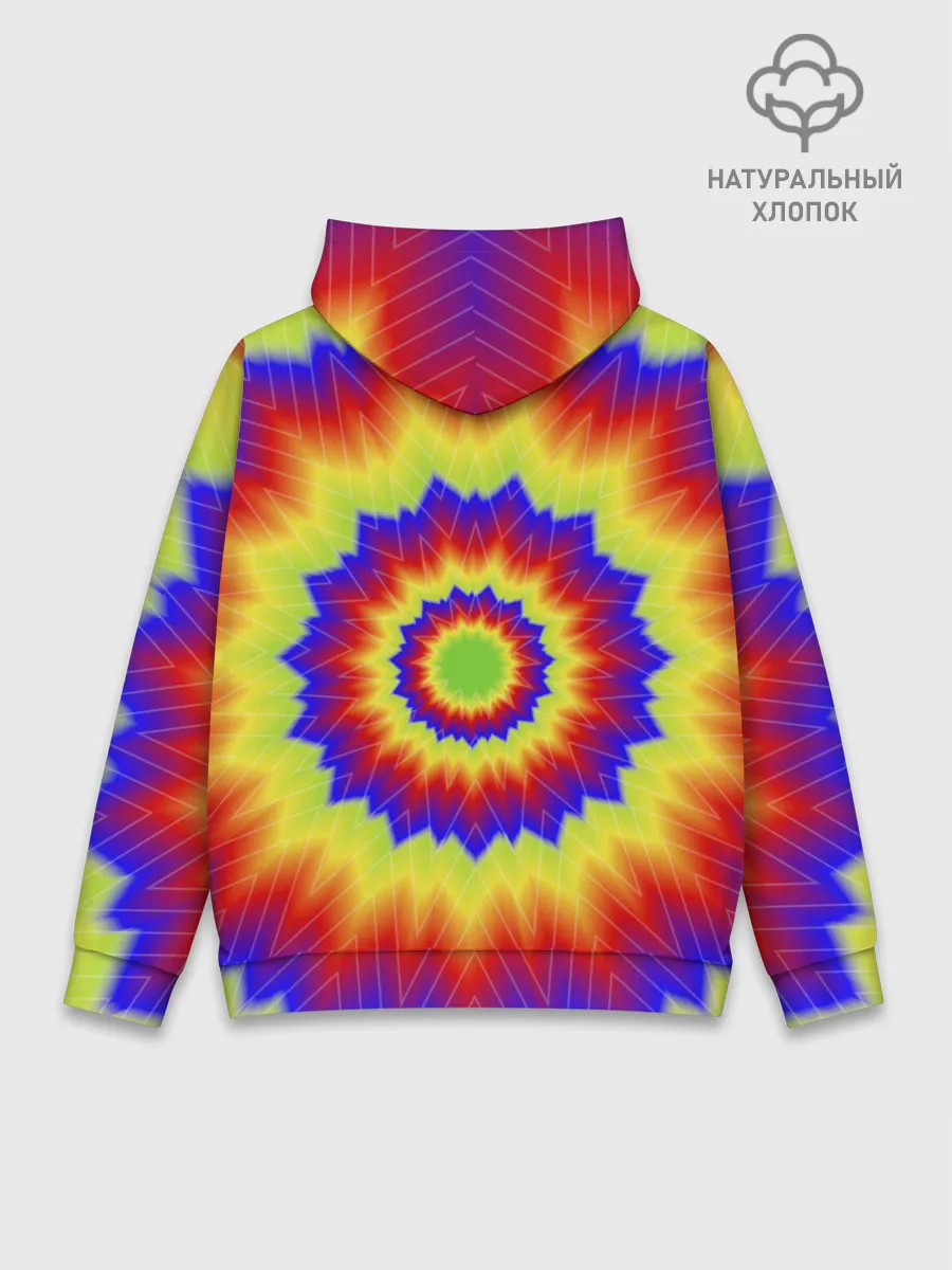 Худи мужской база хлопок / Tie-Dye