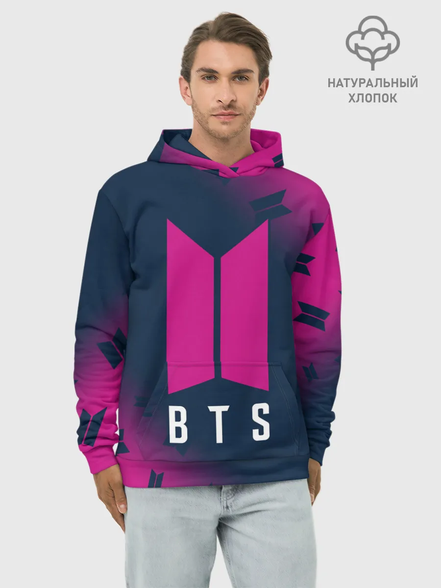 Худи мужской база хлопок / BTS / БТС