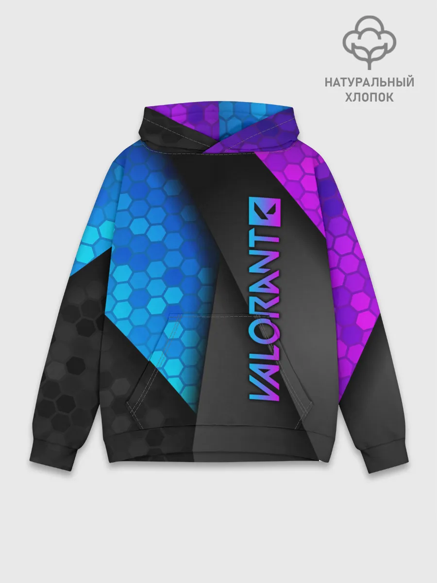 Худи мужской база хлопок / Valorant