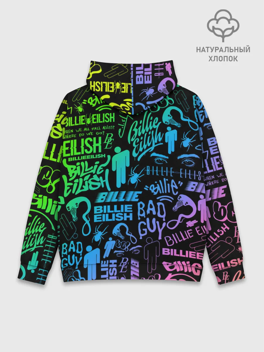 Худи мужской база хлопок / BILLIE EILISH | БИЛЛИ АЙЛИШ