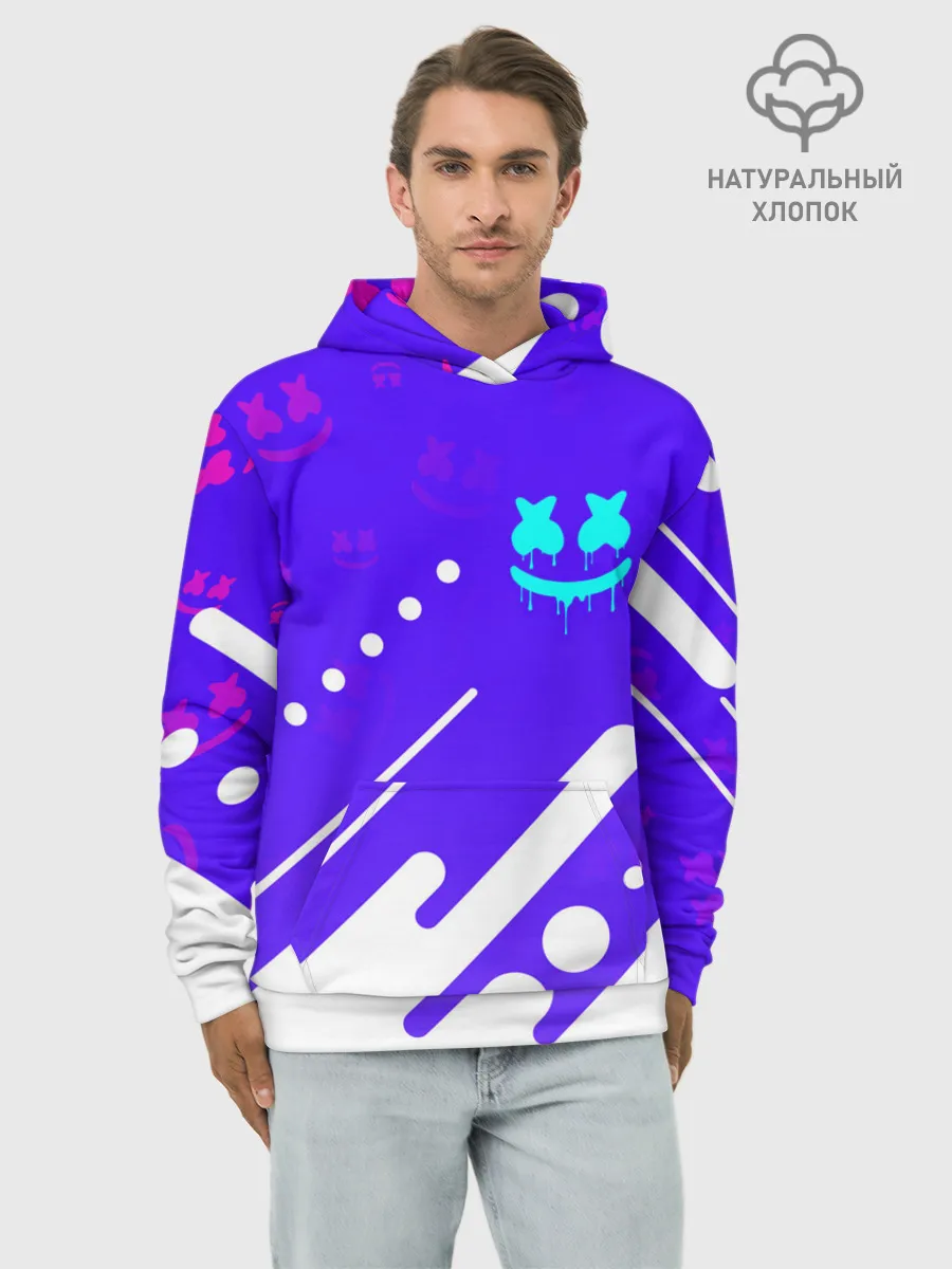 Худи мужской база хлопок / MARSHMELLO / МАРШМЕЛЛОУ