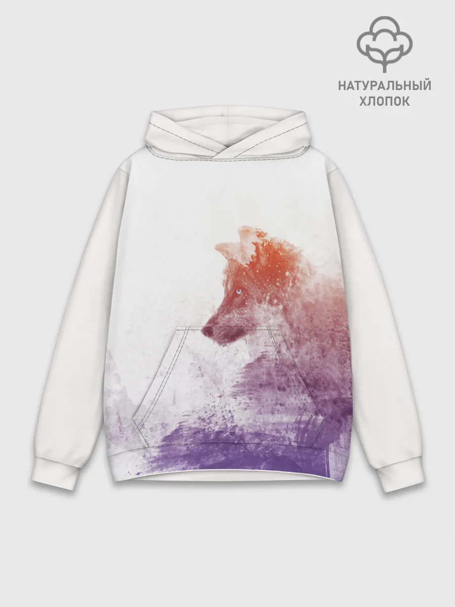 Худи мужской база хлопок / ВОЛК