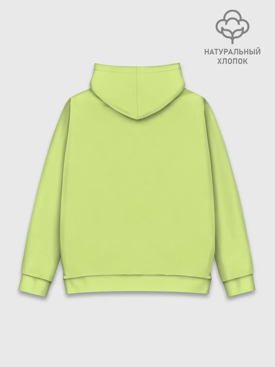 Худи мужской база хлопок / Ленивец спит на ветке рисунок