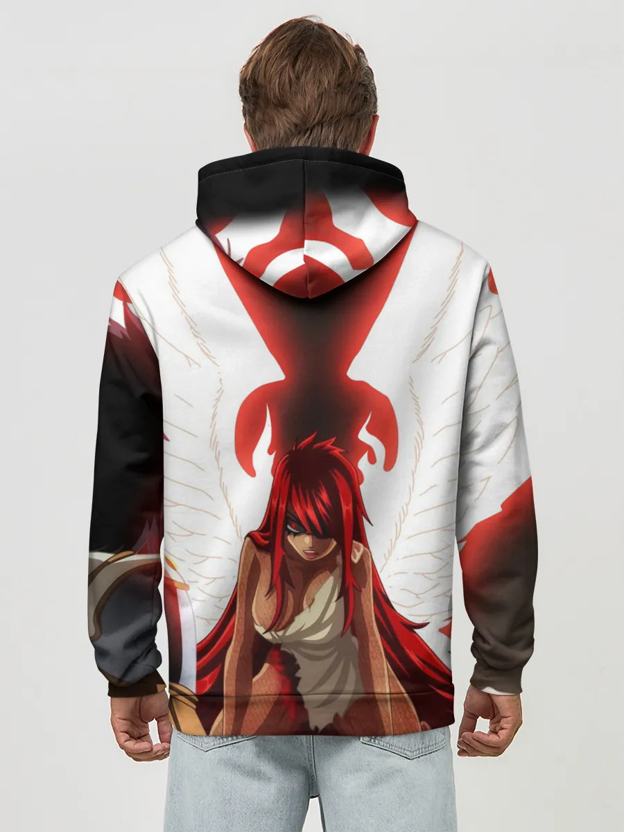 Худи мужской база хлопок / Эльза Фейри Тейл