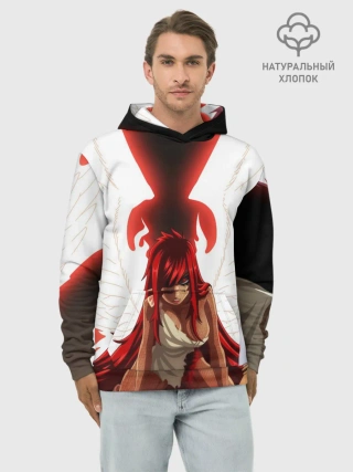 Худи мужской база хлопок / Эльза Фейри Тейл