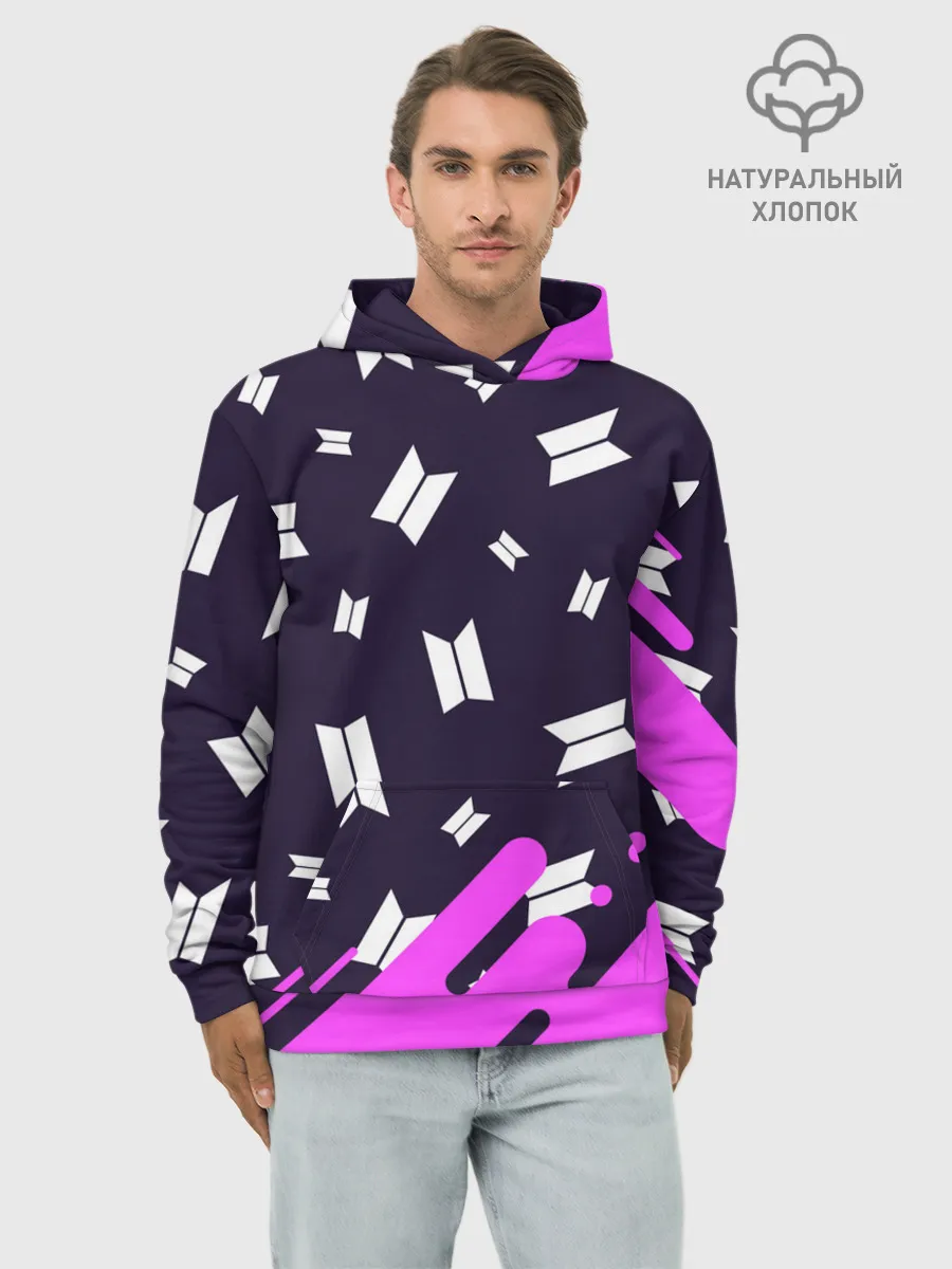 Худи мужской база хлопок / BTS / БТС