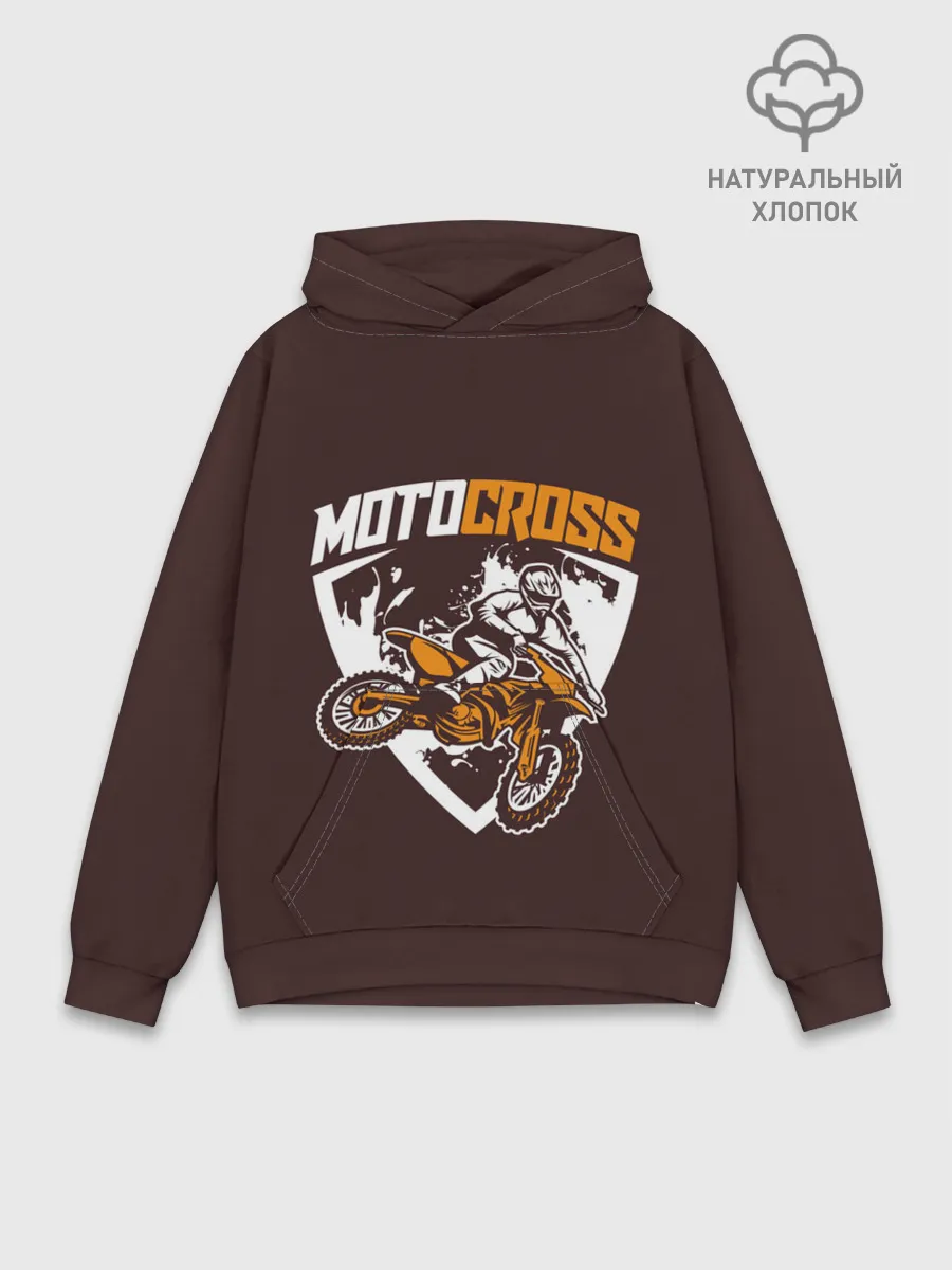 Худи мужской база хлопок / MOTOCROSS | МОТОКРОСС