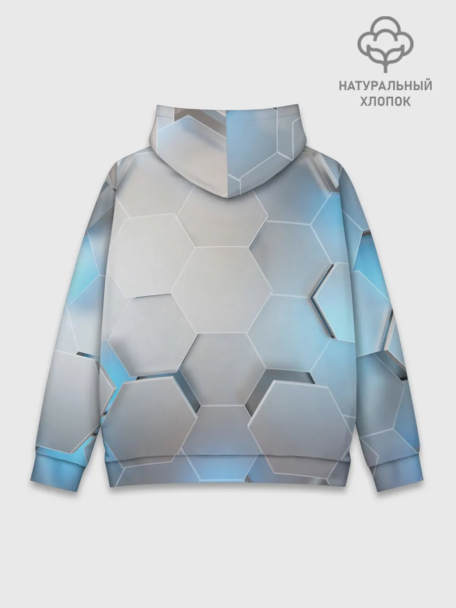 Худи мужской база хлопок / 3D соты