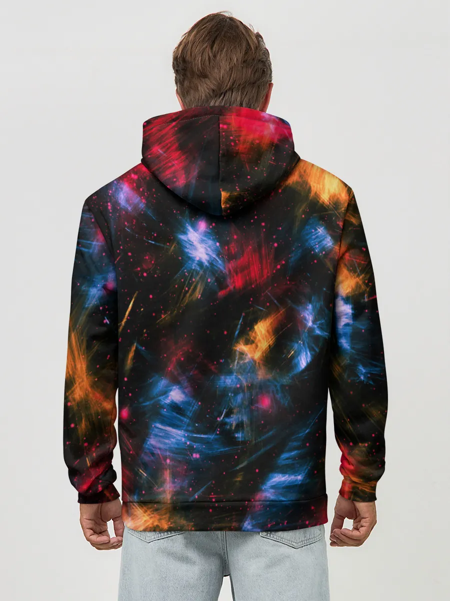 Худи мужской база хлопок / КОСМИЧЕСКИЕ ВОЛНЫ