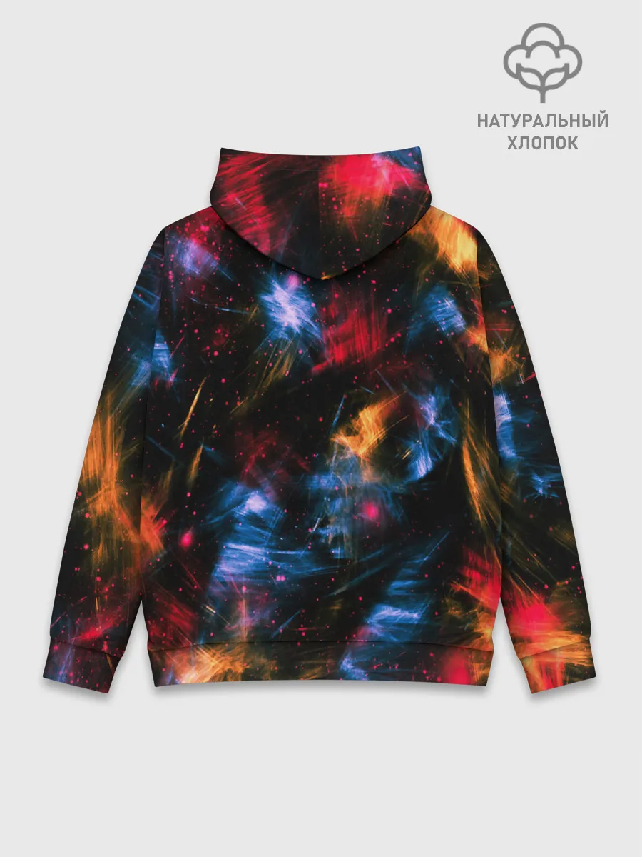 Худи мужской база хлопок / КОСМИЧЕСКИЕ ВОЛНЫ