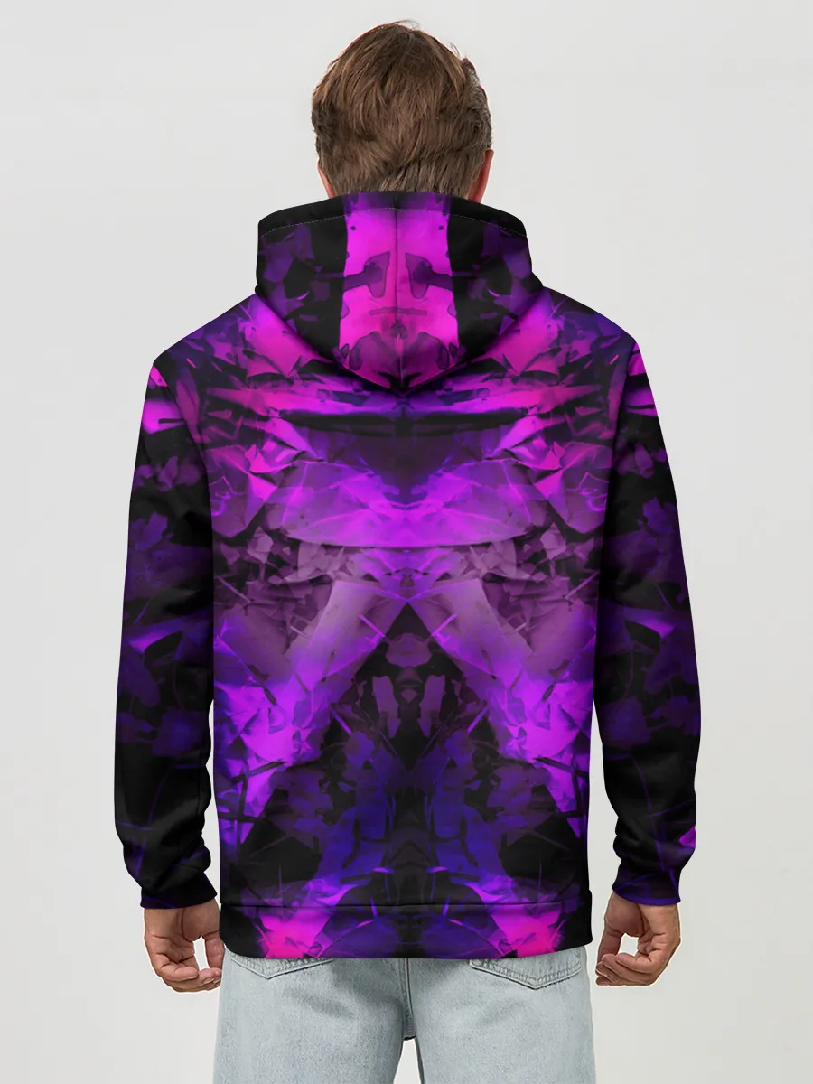 Худи мужской база хлопок / абстракция,пришелиц,космос,100