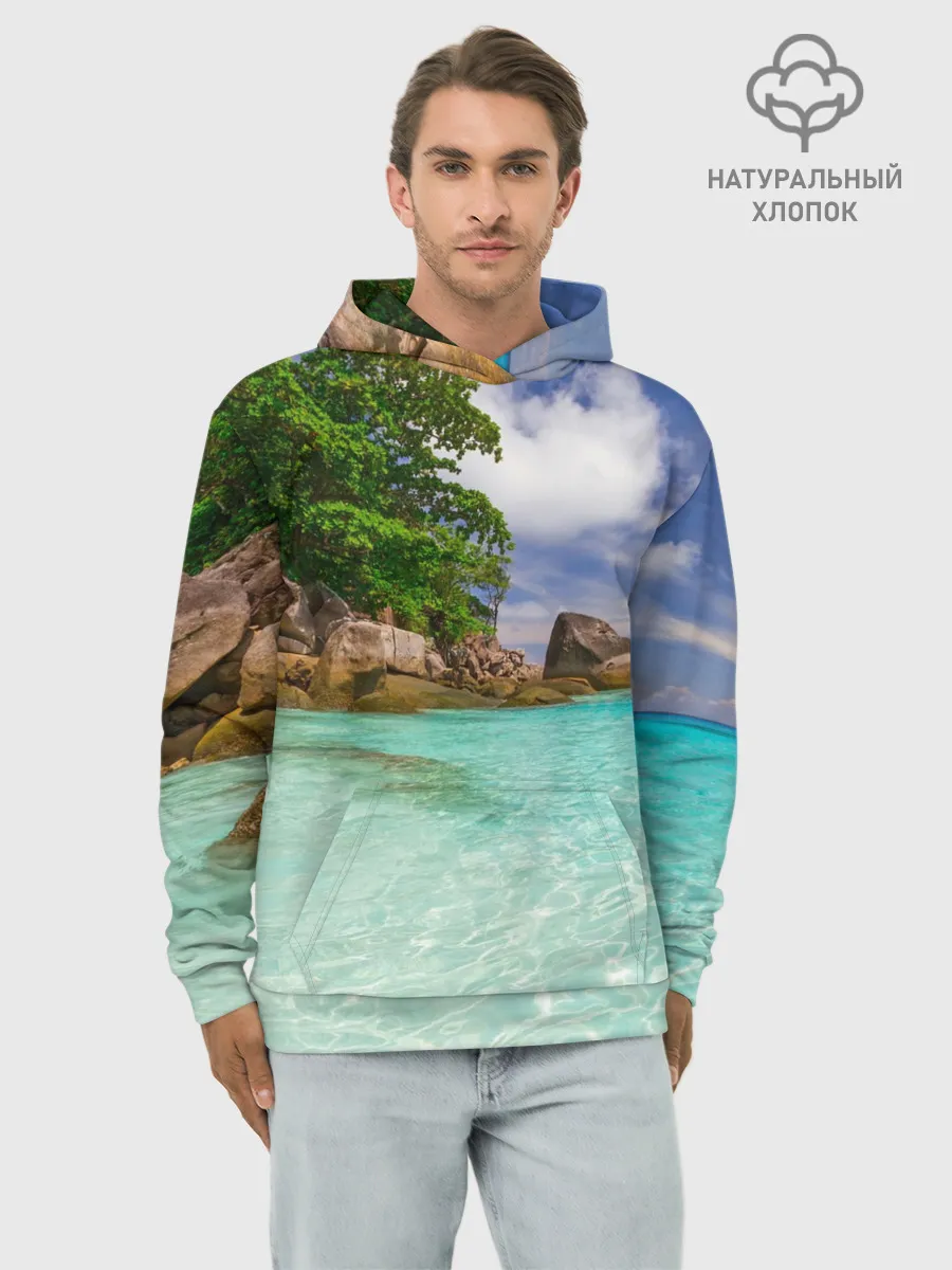 Худи мужской база хлопок / Пхукет