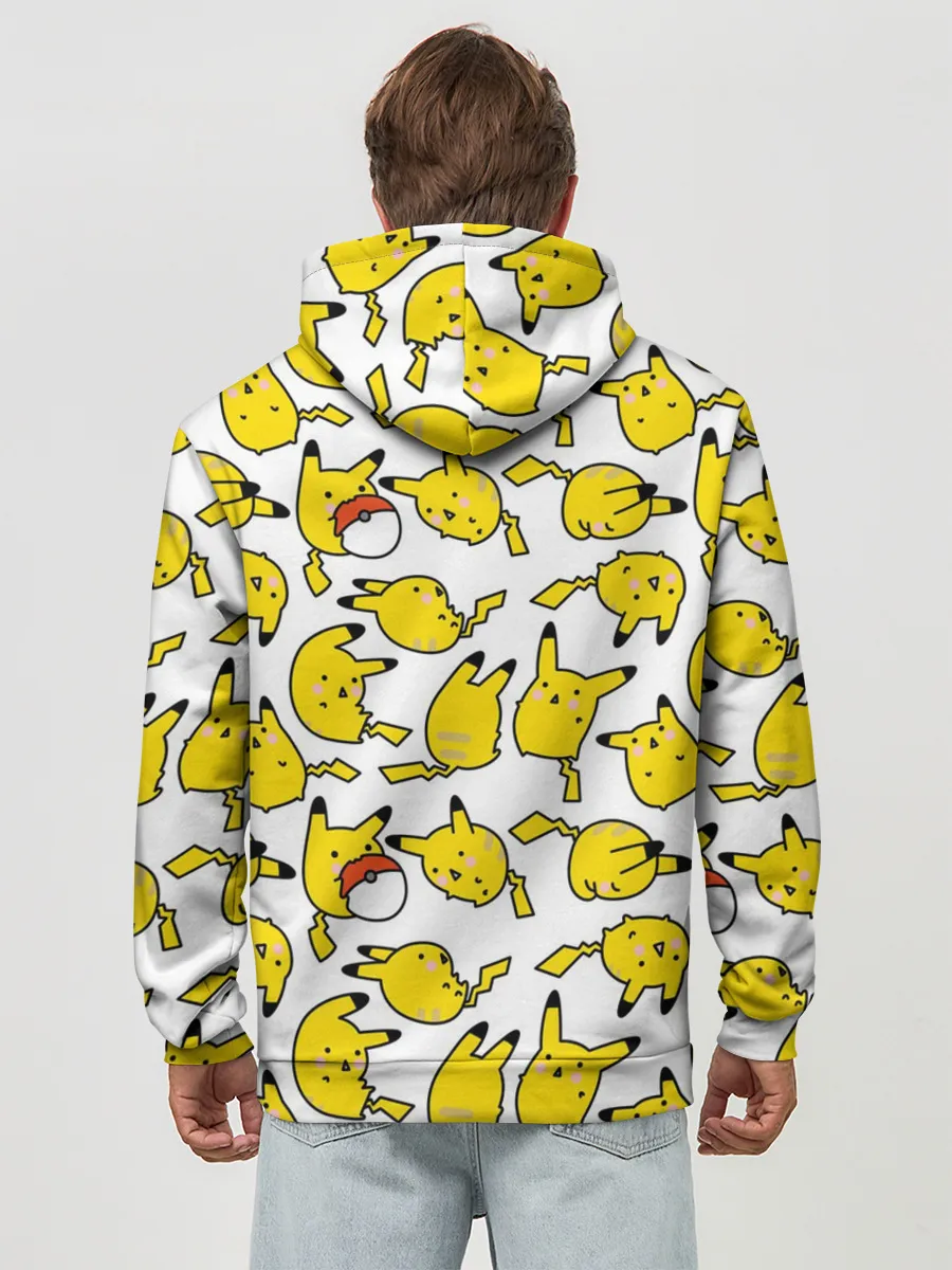 Худи мужской база хлопок / Пикачу