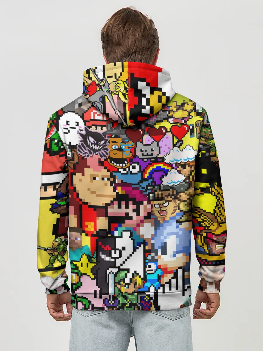 Худи мужской база хлопок / Pixel