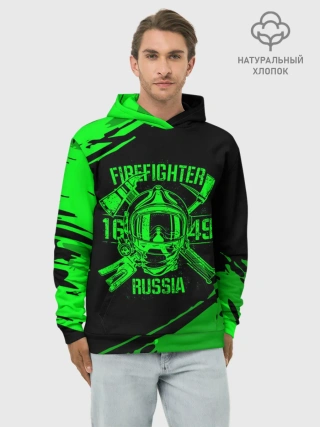 Худи мужской база хлопок / FIREFIGHTER 1649 RUSSIA