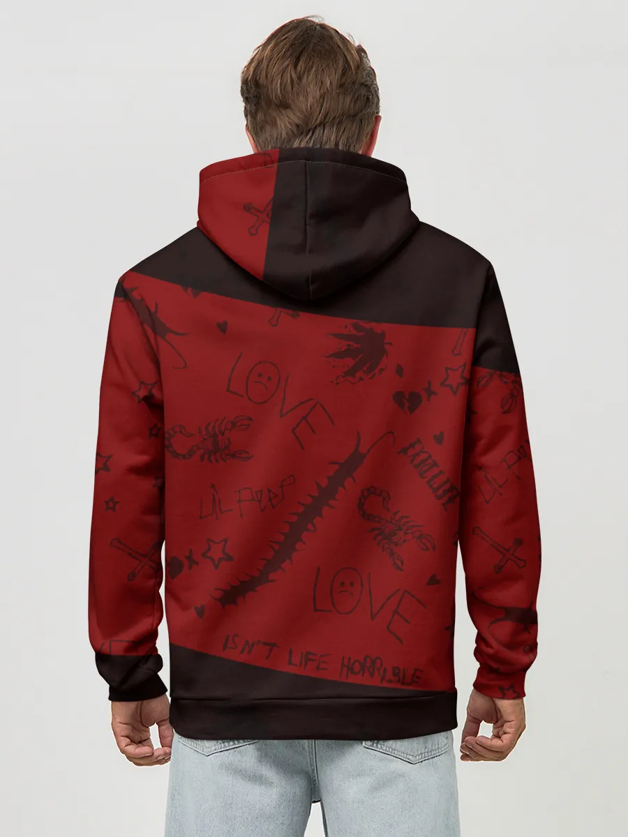 Худи мужской база хлопок / LIL PEEP / ЛИЛ ПИП