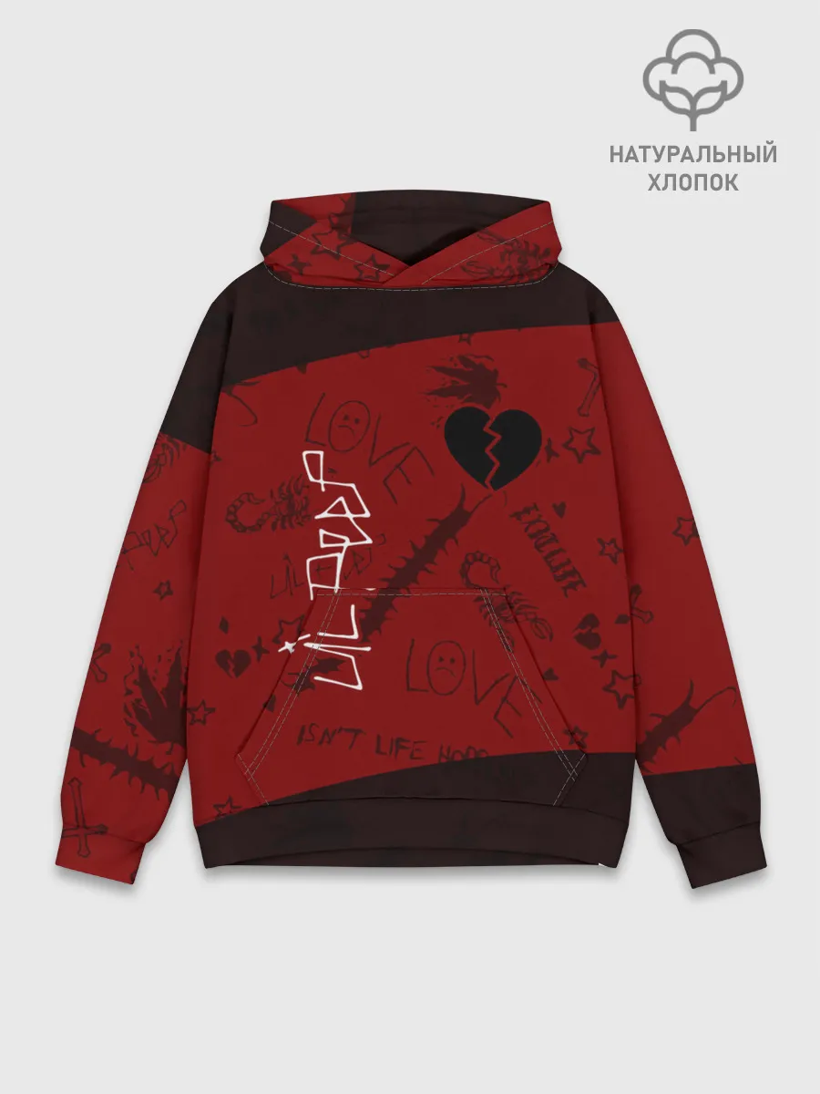 Худи мужской база хлопок / LIL PEEP / ЛИЛ ПИП