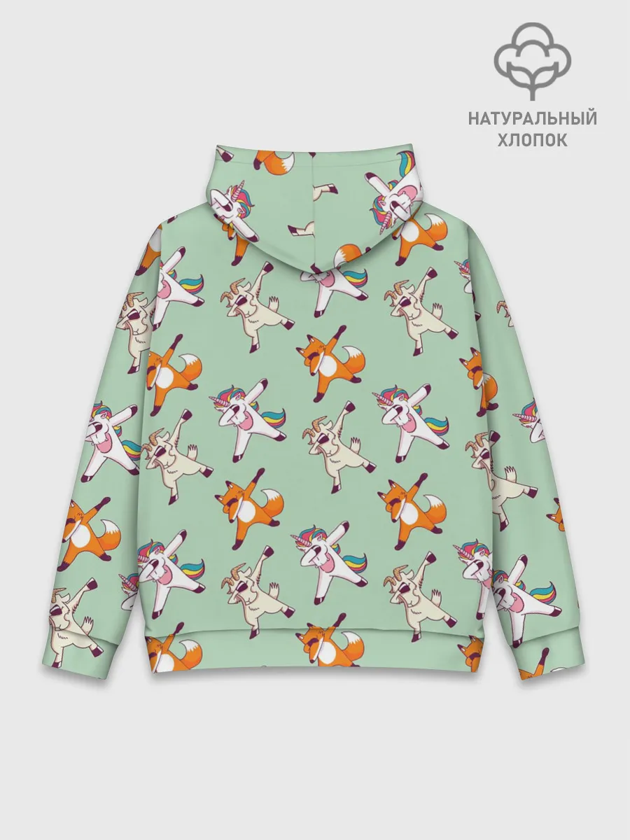 Худи мужской база хлопок / Dabbing Animals