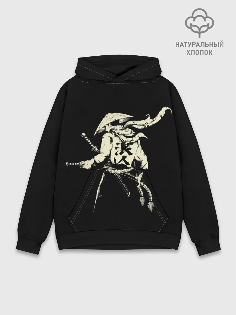 Худи мужской база хлопок / ЛИК САМУРАЯ | SAMURAI