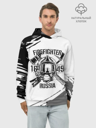 Худи мужской база хлопок / FIREFIGHTER 1649 RUSSIA