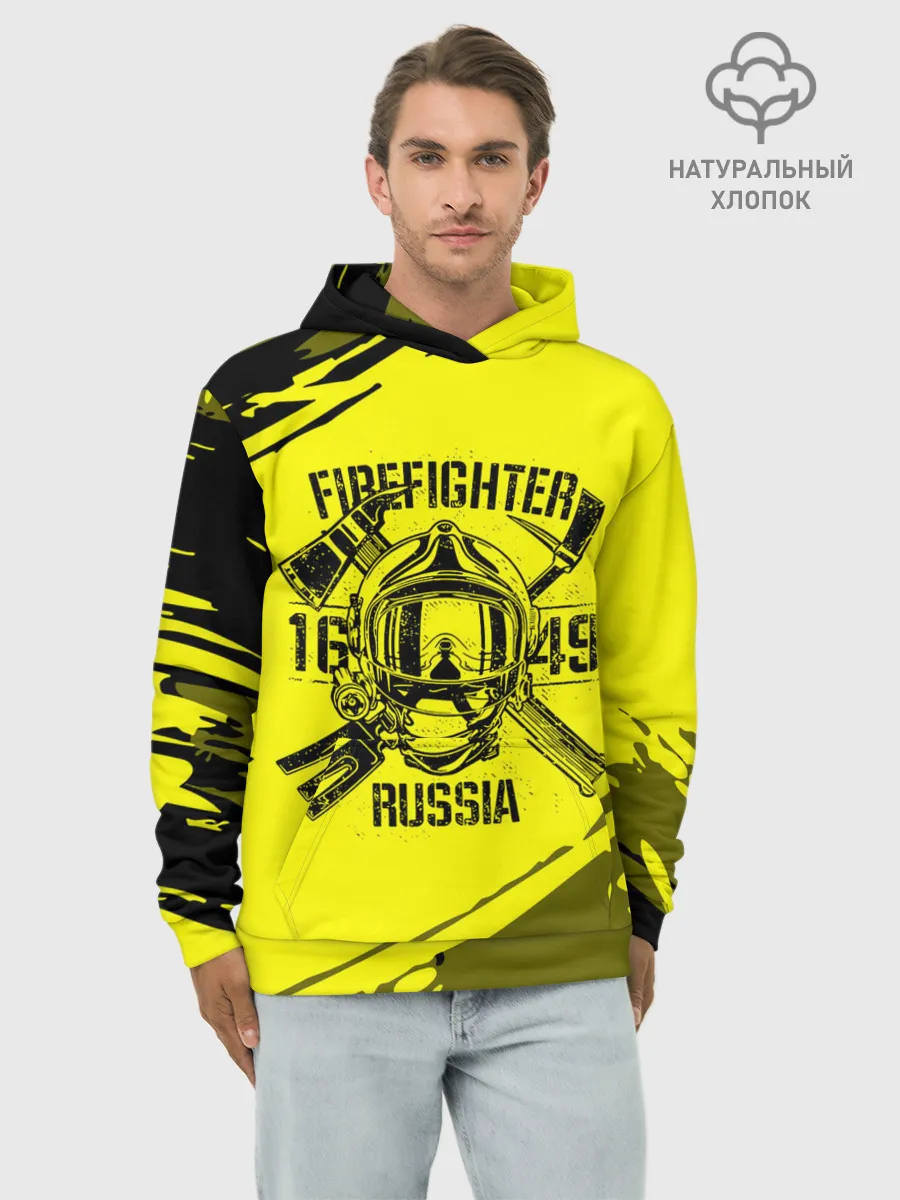 Худи мужской база хлопок / FIREFIGHTER 1649 RUSSIA