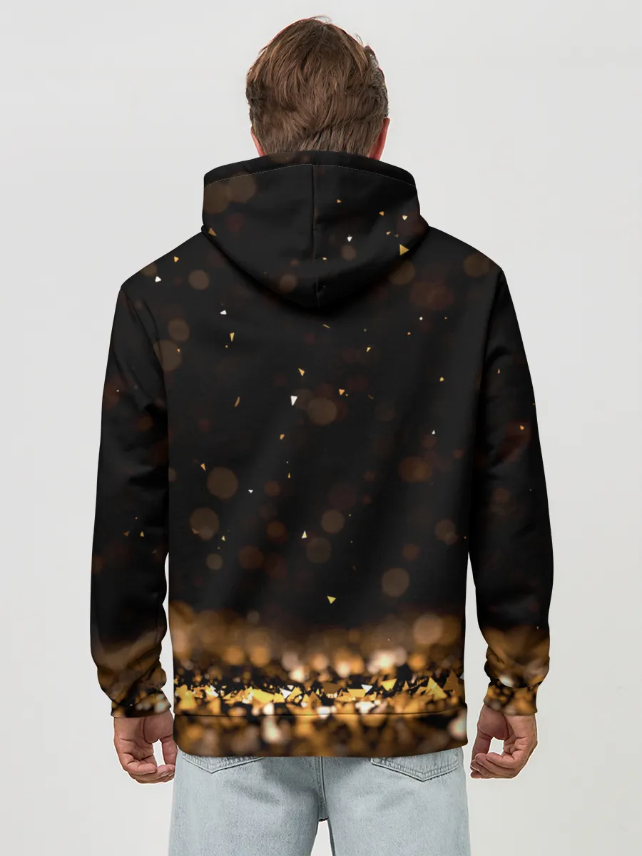 Худи мужской база хлопок / Золото