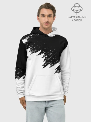 Худи мужской база хлопок / КРАСКА И НИЧЕГО ЛИШНЕГО!