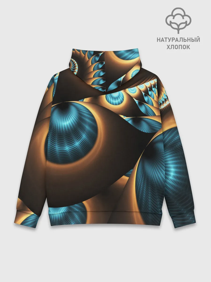 Худи мужской база хлопок / 3D FRACTAL
