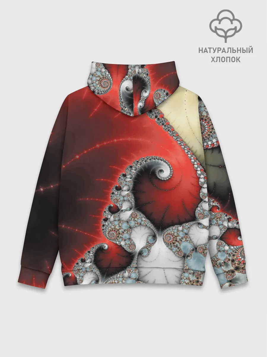 Худи мужской база хлопок / ABSTRACT&FRACTAL