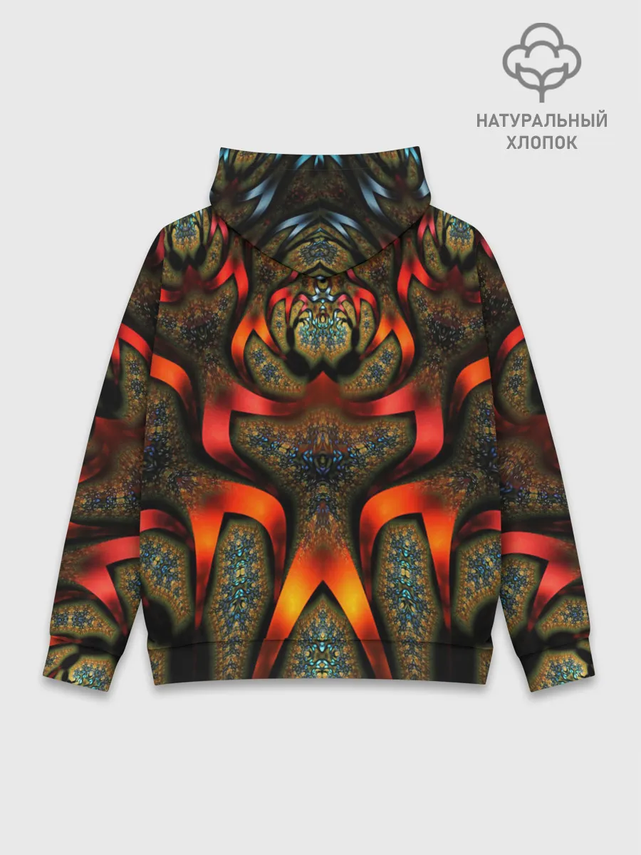 Худи мужской база хлопок / ДИКИЙ УЗОР
