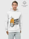 Худи мужской база хлопок / RIDE WITH STYLE | ПОЕЗДКА СО СТИЛЕМ